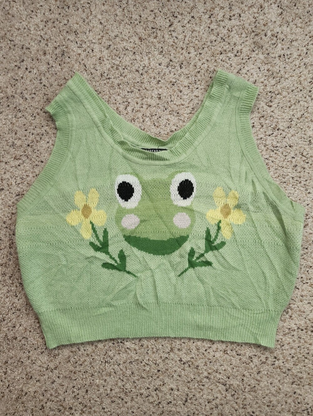 🐸 Thorn & Fable Frog Knit Sweater Top